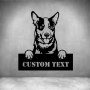 Australian Cattle Dog With Custom Text - 300MM / Grey