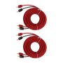 Car Rca Cable 5M Male To Male Rubber Coated Stereo Audio