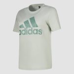 Adidas Womens W Bl Foil Short Sleeve Tee Linen Green