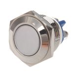Push Button Flat Round Antwire 16MM Stainless Steel Metal