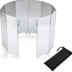 8 9 10 Plates Gas Stove Wind Shield For Outdoor Camping & Picnic Cooking Burner Windproof Screen Aluminum Alloy Wind Screen