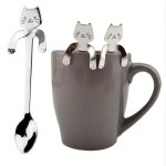 Cute Kawaii Cat Spoons 3 6PCS SUS304 Stainless Steel Perfect For Stirring Tea Coffee Sugar And Desserts - Kitchen Supplies