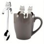 Cute Kawaii Cat Spoons 3/6PCS SUS304 Stainless Steel Perfect For Stirring Tea Coffee Sugar And Desserts - Kitchen Supplies