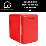 Goldair Red MINI Portable Car Fridge - 4L