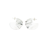 Helena Silver Hoop Earrings - Silver