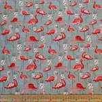 100% Tton Printed Flamingoes 34
