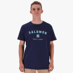 Salomon Mens Alpine Short Sleeve Tee Blue Nights - 10XL
