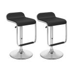 Bar Stools / Kitchen Breakfast Low Back Chairs 2 Pack