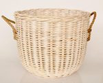Rattan Round Basket With Rope Handle 55X60CM