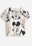 Printed T-Shirt - Natural White Minnie Mouse