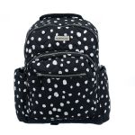 Blkwht Polka Dot Backpack D b