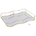 Emma Metal And Mirror Tray
