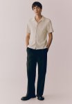 Regular Fit Cable-knit Shirt - White