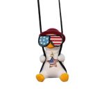 Swing Duck Car Hanging Ornament Cute Duck Car Pendant Interior Flying Duck Car Interior Resin Duck Figurines Car Mirror Hanging