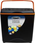 Leisure Quip Hard Body Cooler Box Black+ Orange Inner- Capacity 28L 48 Cans