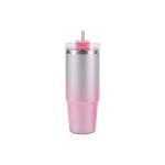 900ML 2-TONED Glitter Thermos Flask Pink & Silver