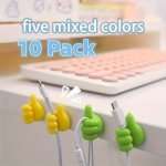 10 Pcs Thumb Shape Key Hooks Multifunctional Clip Holder Small Handwall Hooks Cute Car Adhesive Hooks Personalized Creative Non-