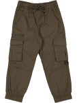 Olive Green Cargo Trousers - 4 5 Green
