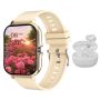 Women's Smart Watch & Wireless Earbuds Android & Ios Compatible.