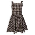 Black Dungaree Dress & Doek