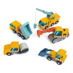 Wooden Toy Construction Site Set