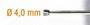 Steel Milling Cutter 4MM Rev.taper SH.2.35MM