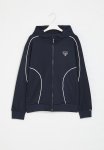 Soviet Boys Zip Through Sweat Top - Navy