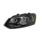 Vw Polo 6 Hatchback Sedan Single Beam Headlight With Motor Black Left 10-16