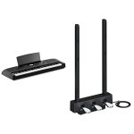 Yamaha DGX670B 88-KEY Weighted Digital Piano Black And Yamaha LP1B 3-PEDAL Unit For P225 P125 P121 P515 PS500 And DGX670 Black