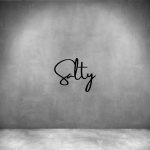 Salty - L 450MM Matt Black Font 3