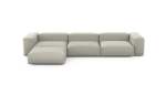 Four Module Chaise Sofa - Linen - Stone - 377CM X 199CM