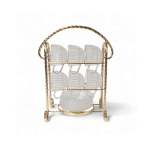 Cup & Saucer Stand Gold