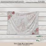 Milestone Blanket Pop Of Peoni