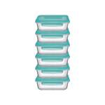 Snowbox 640ML Cliplock Storage Bowl Green Set Of 6