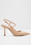 Brunette Leather Court Heel - Bone