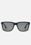 Emporio Armani Polar Grey Lens With Black Rubber Wayfarer Sunglasses 56MM - Black