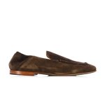 Woven Suede Loafers -brown