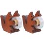 2PCS Cartoon Squirrel Tape Dispenser Holder Small Wood Tape Cutter Tool