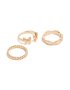 Goldair Gold Butterfly & Twisted Rings 3-PACK - M/l
