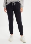 Knitted Raised Sweatpants - Black