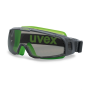 Uvex U-sonic 9308 Supravision Excellence Safety Goggles Lens In Grey 23 % - Grey-lime