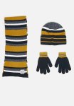 Boys Fashion Beanie - Gold navy