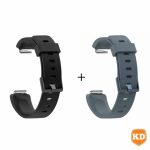 Fitbit Killer Deals Inspire hr ace 2 Silicone Watch Strap Combo -black & Grey S-m - Best Bargains Online