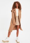 Belted Trench Coat - Beige