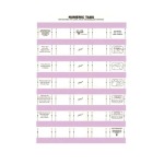 33MM Numeric Labels L purple 5SHT