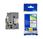 Brother TZE-251 Black On White 24MM Laminated Tape