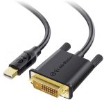 Cable Matters MINI Displayport To Dvi Cable MINI Dp To Dvi Cable In Black 10 Feet - Thunderbolt And Thunderbolt 2 Port Compatibl