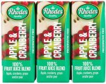 Rhodes Apple & Cranberry 100% Fruit Juice Blend
