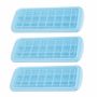 24 Ice Cube Molds Reusable Silicone Ice Trays With Lids Pack Of 3