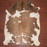 A Grade Cow Hide 2130 Brown white M - Medium Brown white Panelled